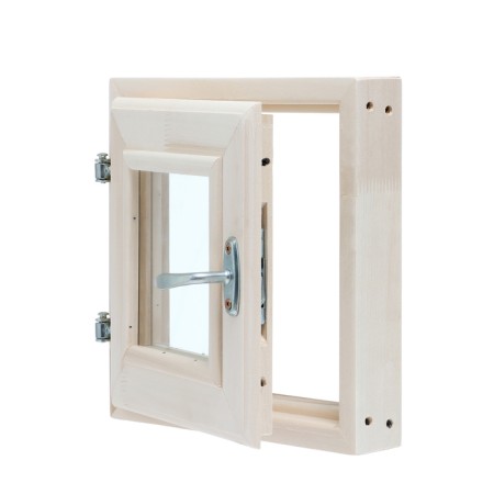 Window, 30 × 30cm, double glass of linden-5