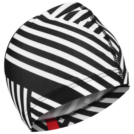 Hat of swimming adult onlytop "black and white", fabric, girth 54-60 cm-2