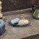 Soap dish, 9.8x15.2x1.9 cm, blue color