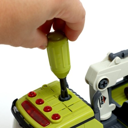 The designer of the screw "Forestry", light, sound, inertia, 76 parts-9