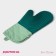 Mitten for hot with the cuff "Profi" silicone, 34 × 17.5 × 2cm, green color