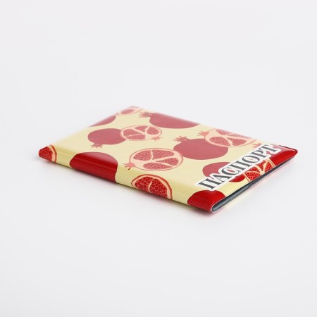 Cover for passport, yellow/red color-3