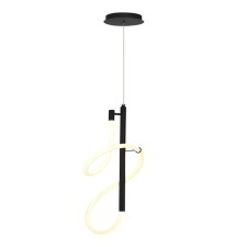 Suspension lamp ST LUCE. SL6102.403.16. Sagrato. 1x16 W, LED, 3000K, 1440 LM, 27x27x63 cm, black color