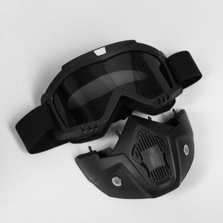Mask glasses for motor vehicles, collapsible, glass with darling, black-8
