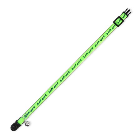 Fly collar with reflective coating "fish", 30 x 1 cm, green-5