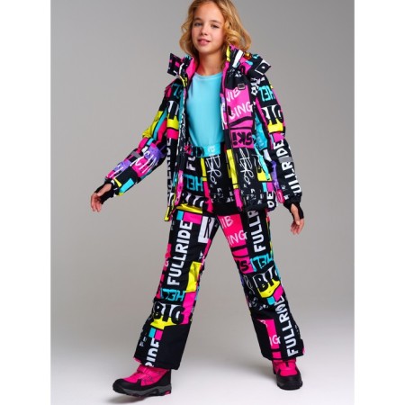 Winter set for the girl PlayTode: jacket and trousers, height 134 cm-3