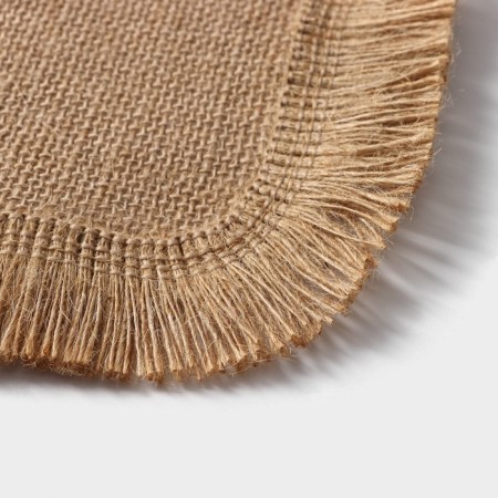 Serving napkin on the table "Love", 40 × 30 cm, beige color-3