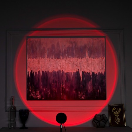 Light device "Sunset", 5 cartridges, height adjustment, multi -plate glow (RGB), 5 V-2