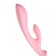 Unrealistic vibrator Satiffyer Triple OH, 24 cm, silicone, pink color