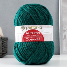 Autumn yarn 25% wool, 75% pan 150m/200g (573-t. Izumrud)