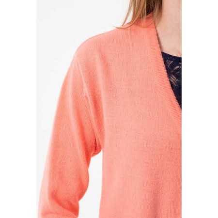 Cardigan female, size 42, coral color-2