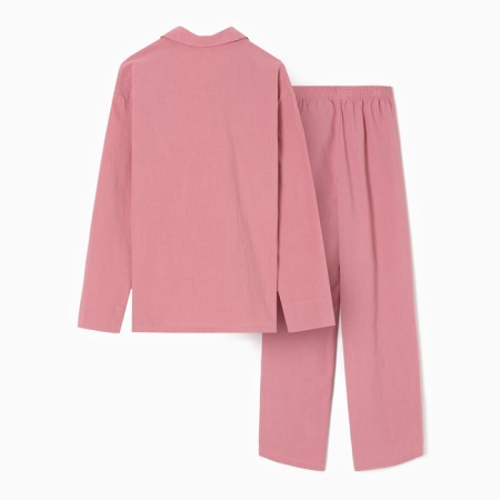Пижама женская (рубашка и брюки) KAFTAN "Basic" р.52-54 , розовый-11