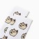 Male socks "dog meme", white color, rr 40-44