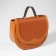 Handle for a bag, 2 fasteners for a puncture, 22 × 3 × 0.4 cm, dark brown/gold color