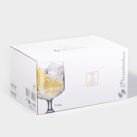 Set of glass glasses Tower, 300 ml, 6 pcs-5