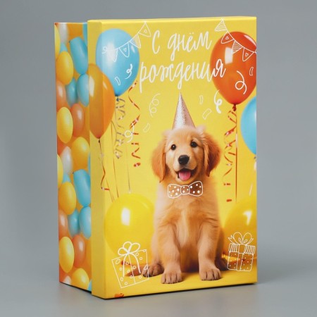 Gift rectangular, packaging, “Happy Birthday”, 24 x 15.5 x 9.5 cm-1