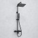 The shower system wasserkraft a299.255.218.bm Thermo, tropical shower, thermostat, black