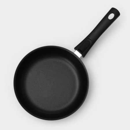 The pan “Tradition”, D = 22 cm, removable handle, anti -stick coating, black color-1