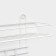 Bath shelf straight, 4 hooks, 33 × 12.5 × 21 cm, white color