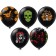 Latex Shar "" Halloween in the Mexican style ", silkography, 2-hand, set 25 pcs., Mix