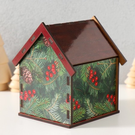 Tea house "Happy New Tea" 10.5x9.5x12 cm mix-2