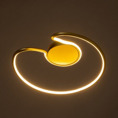LUSTER "Norvin" LED 40W 3000K gold 42x42x24 cm-2