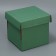 Gift folding box, packaging, “olive”, 16.6 x 15.5 x 15.3 cm