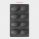 Silicone form for baking “Eggs”, 27.5 × 16.5 × 3 cm, 8 cells, 6.3 × 4.4 cm, gray color