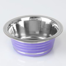 Standard color bowl with strip, 225 ml, purple