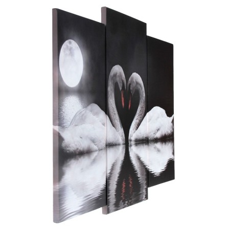 Modular picture "Swans under the Moon" (2-25x52; 1-30x60) 60x80 cm-1