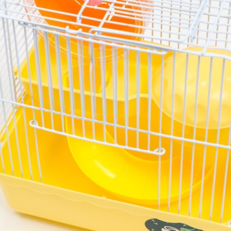 The cage for rodents "Pigzon", 23 x 17 x 26 cm, enamel, yellow-7
