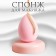 Makeup sponge "drop", 6 × 4 cm, increases when getting wet, the color is pink