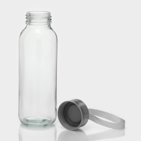 A glass bottle in a case "Africa", 300 ml, h = 17 cm, Mix color-5