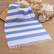 Toward beach pies, col. Blue, 100*180 cm, 100% cotton, 180g/m2