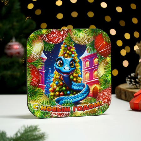 Hot "symbol of the year. Blue mocking" 19x19 cm