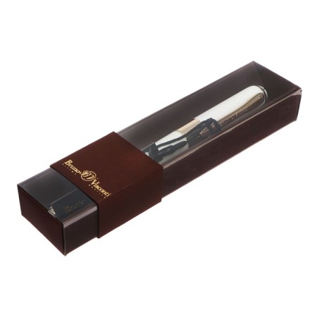 Ballic handle, 0.5 mm, BrunovisConti Monaco, blue rod, Soft Touch body white, in case-4