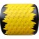 Massage roller Bradex SF 0828, folding, yellow