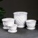 Set of pots 4 pcs. "Bill" White, 4l, 1.5l, 1l, 0.5l