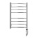 Domoterm electric heated towel rail "Calipso" P8, 500x800 mm, right, chrome