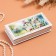 Casket "Irises", white, 8.5 × 17 cm, lacquer miniature