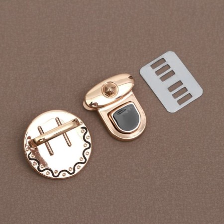 Bag -3 × 3.5 cm fastener, gold/black color-2