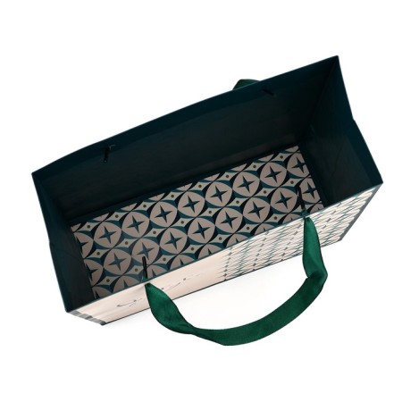 Packet laminated bilateral “geometry”, with quiet and postcard, ML, 23 x 27 x 11.5-4