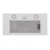 Kitchen hood Homsair Camelia Power 60, 30 m2, 3 modes, stainless steel