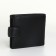 Male purse on the button, black color