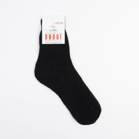 Warm socks, black color, size 27-3