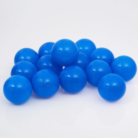 Balls for a dry pool with a pattern, ball diameter 7.5 cm, set 500 pieces, blue color-3