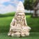 Garden figure "Smart Dwarf" Gray Stone, 18x15x29cm