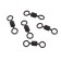 Namazu Pro Rolling Ribbed Swivel, Brass, Carbon, Test-125 kg, packaging 5 pcs.