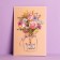 Postcard "On a wonderful birthday!" Bouquet of flowers, 12 × 18 cm