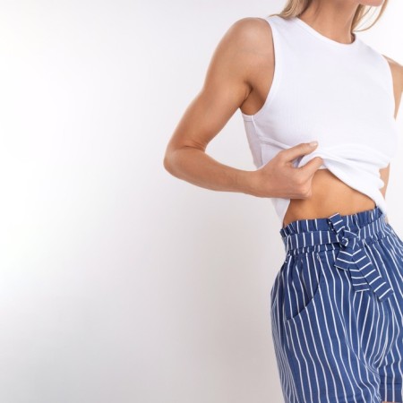 Women's shorts everyday, blue color, size 48-3
